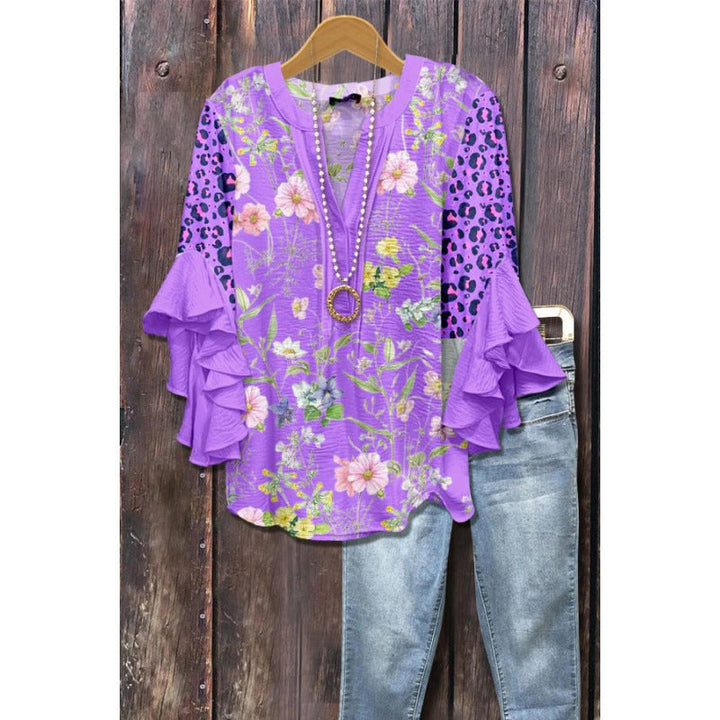 BLOUSE À VOLANTS POUR FEMMES