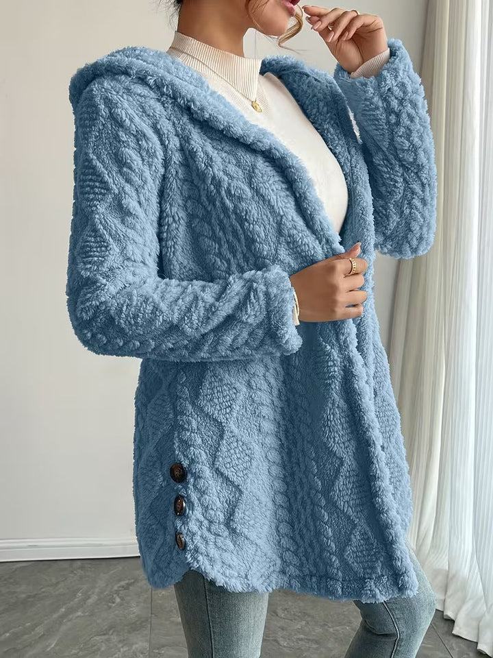 VESTE TEXTURÉE DOUILLETTE POUR FEMMES