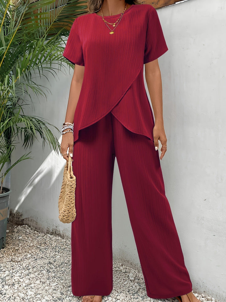 ENSEMBLE CÔTELÉ POUR FEMME