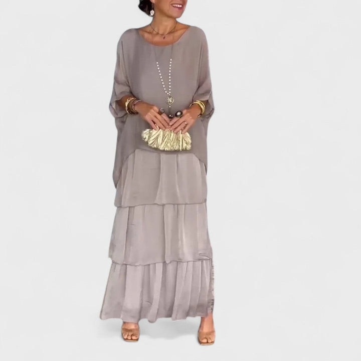 Nora - Elegantní boho chiffon šaty