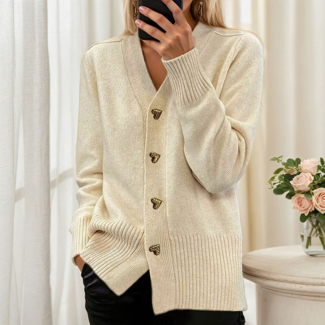 GILET À BOUTON EN FORME DE CŒUR POUR FEMMES
