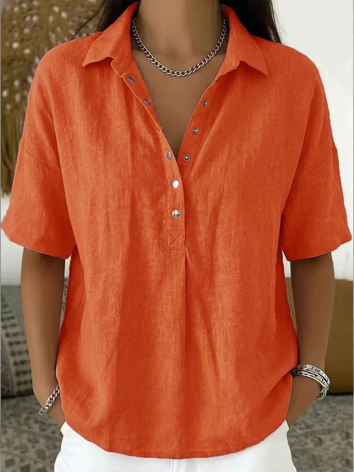 CHIC BLOUSE COL V POUR FEMMES