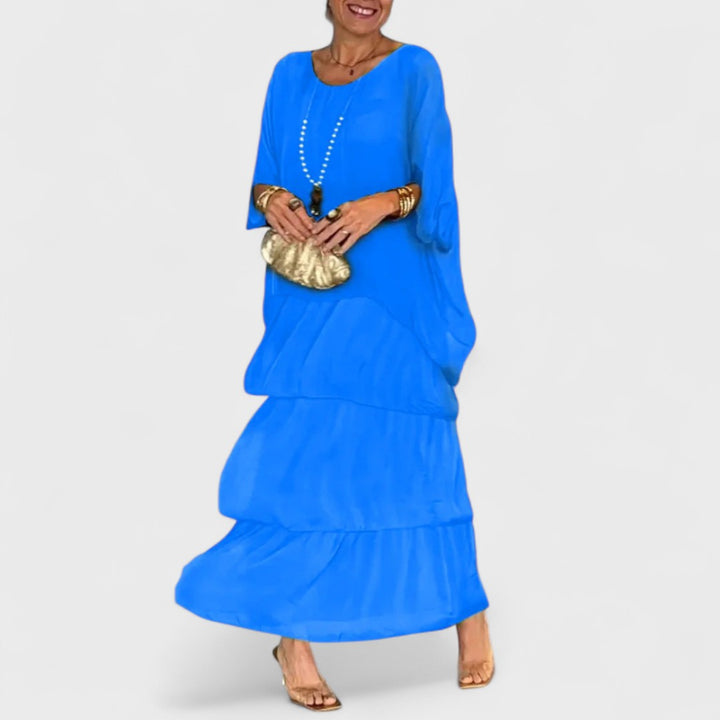 Nora - Elegantní boho chiffon šaty