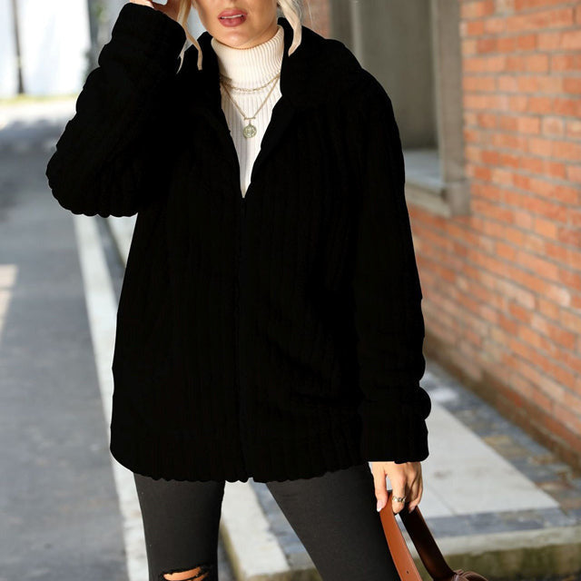 MANTEAU EN PELUCHE POUR FEMMES