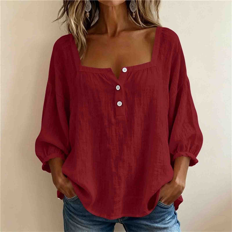 BLOUSE EN LIN POUR FEMME
