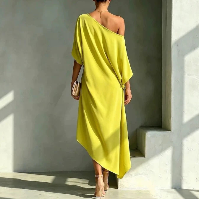 ROBE CHIC ASYMÉTRIQUE POUR FEMMES