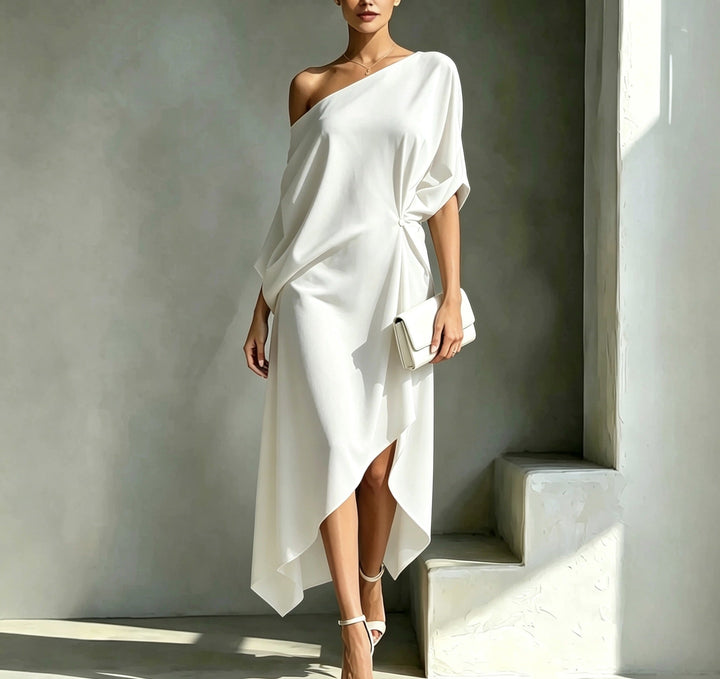 ROBE CHIC ASYMÉTRIQUE POUR FEMMES