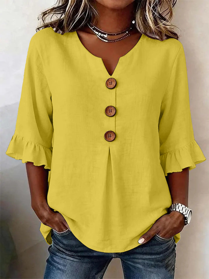 BLOUSE À VOLANTS ROMANTIQUE POUR FEMMES