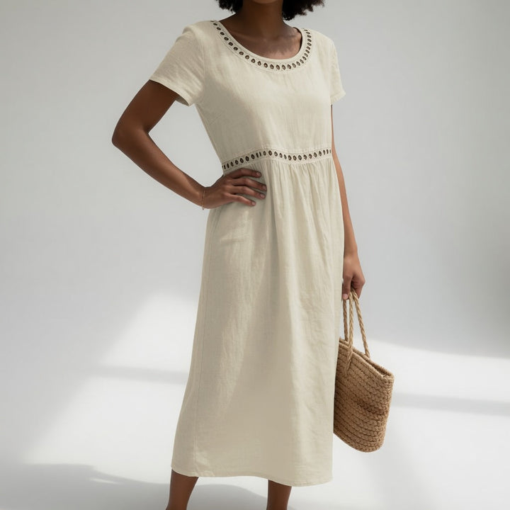 ROBE EMPIRE BRODÉE POUR FEMMES