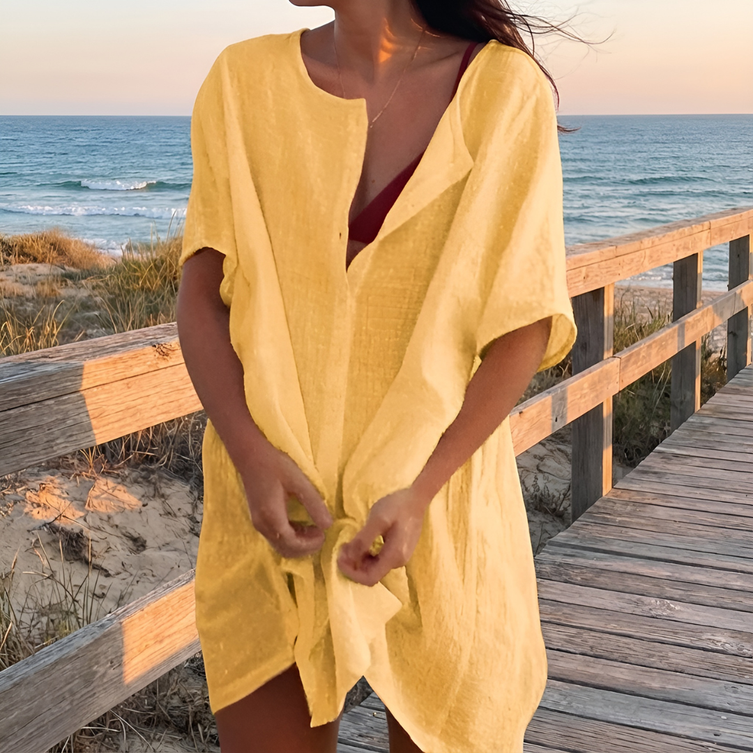 BLOUSE ÉLÉGANTE COL EN V POUR FEMMES