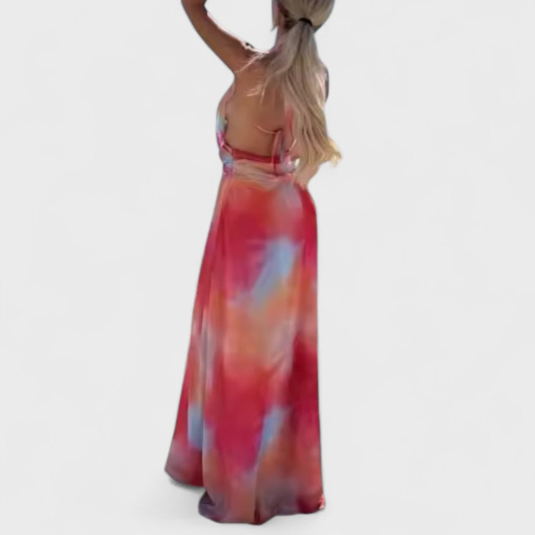 Riviera – Letní šaty s vázáním za krkem