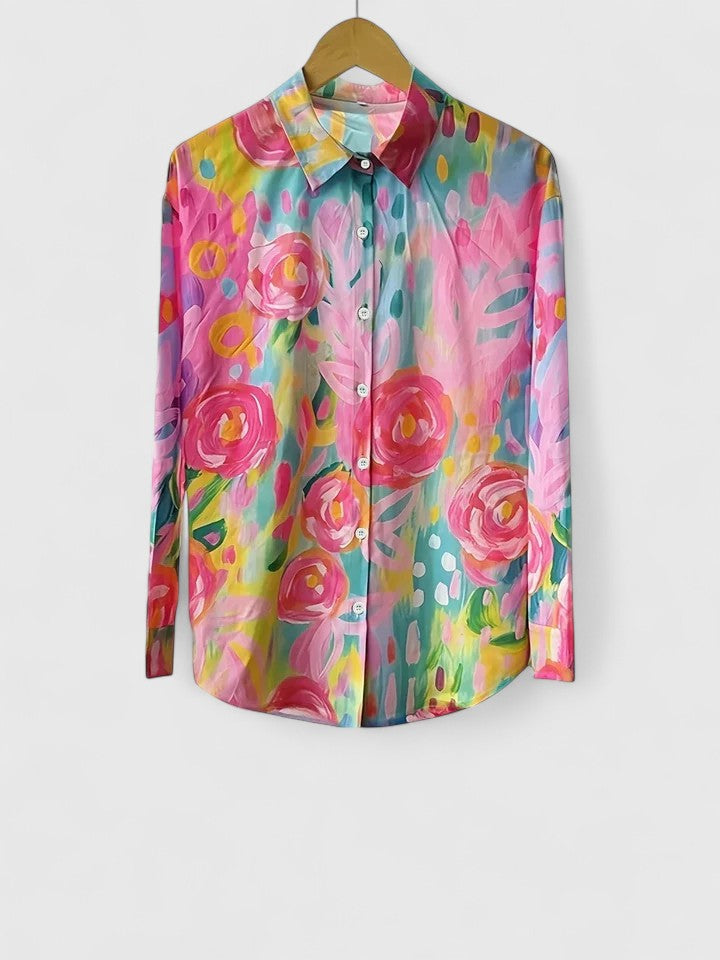 BLOUSE IMPRIMÉE CLASSIQUE POUR FEMME