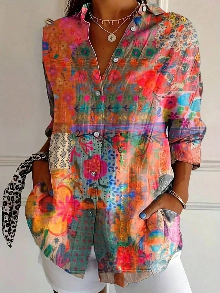 BLOUSE IMPRIMÉE POUR FEMMES