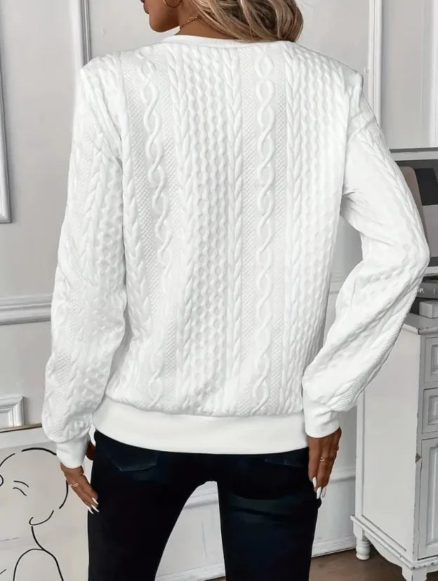 SWEAT ZIPPÉ TEXTURÉ POUR FEMMES