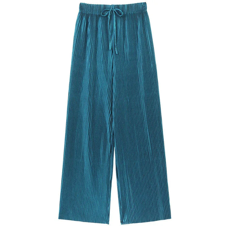 PANTALONS PLISÉS À JAMBES LARGES POUR FEMMES