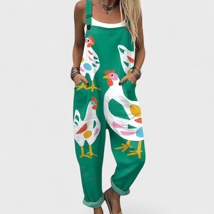 Anja - Pohodlný a elegantní overal volného střihu