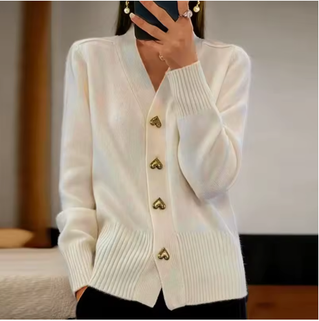 GILET À BOUTON EN FORME DE CŒUR POUR FEMMES