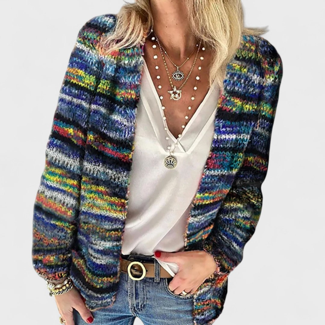 Catherine - Barevný pohodlný cardigan
