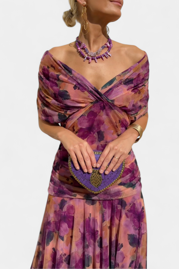 ROBE DRAPÉE ÉLÉGANTE POUR FEMMES