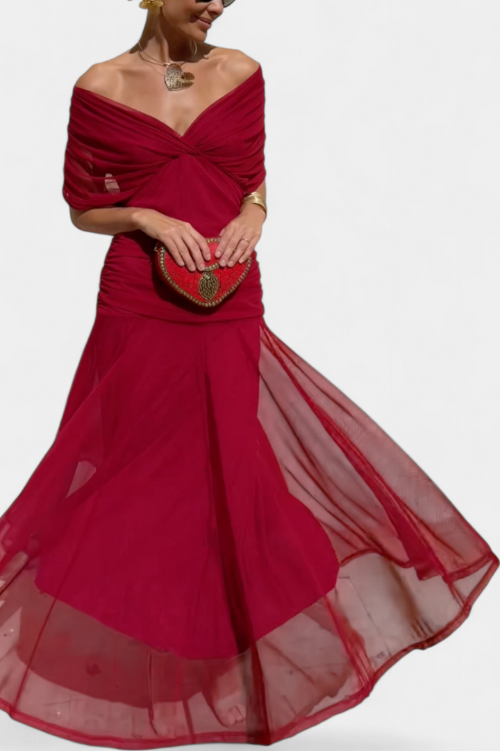 ROBE DRAPÉE ÉLÉGANTE POUR FEMMES