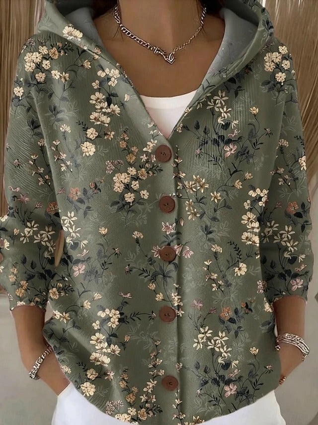 GILET À CAPUCHE PATCHWORK POUR FEMMES