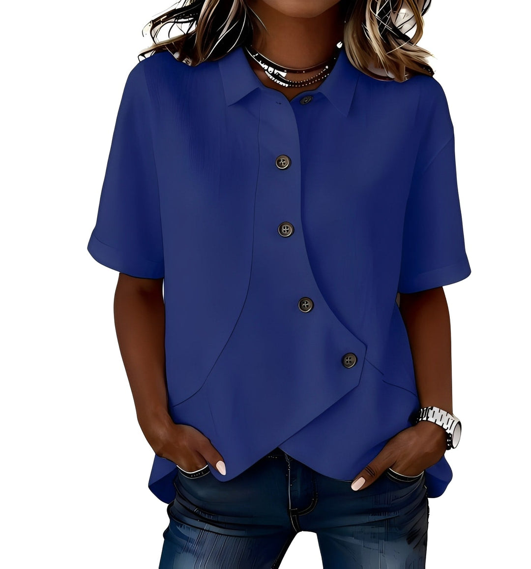 CHEMISE EN MELANGE DE LIN POUR FEMMES