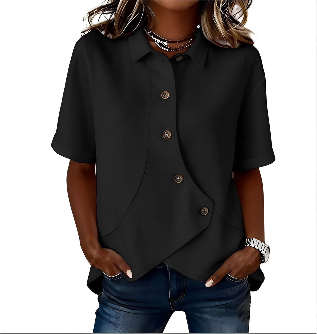 CHEMISE EN MELANGE DE LIN POUR FEMMES