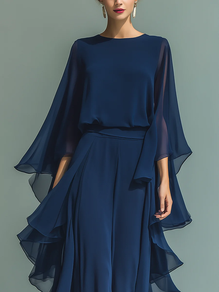 ENSEMBLE CHIFFON PANTALON POUR FEMMES
