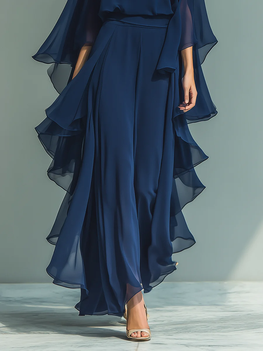 ENSEMBLE CHIFFON PANTALON POUR FEMMES