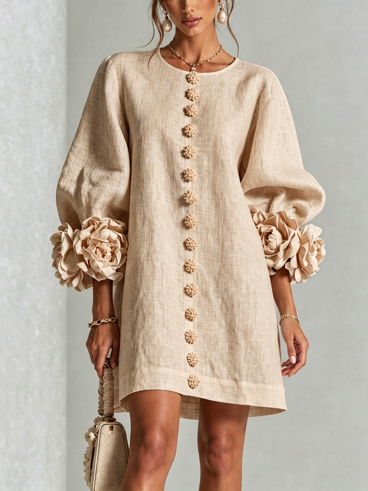 ROBE ÉLÉGANTE À MANCHES POUR FEMMES
