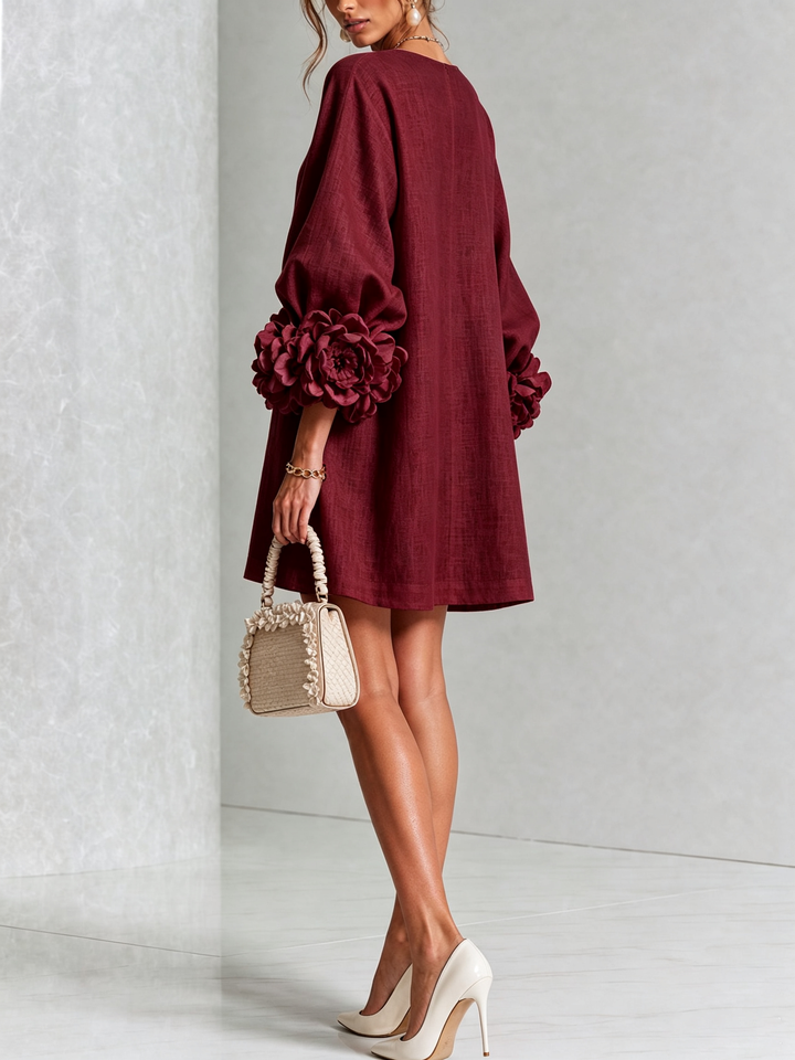 ROBE ÉLÉGANTE À MANCHES POUR FEMMES