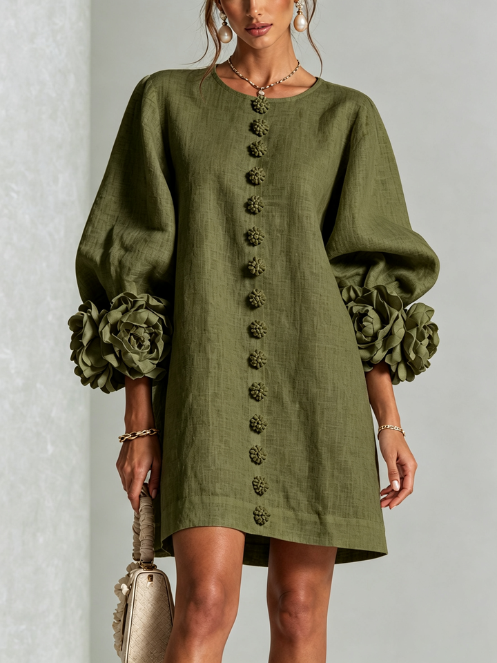 ROBE ÉLÉGANTE À MANCHES POUR FEMMES