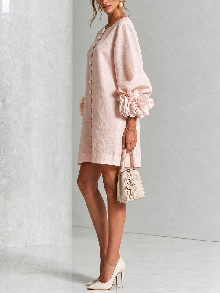 ROBE ÉLÉGANTE À MANCHES POUR FEMMES