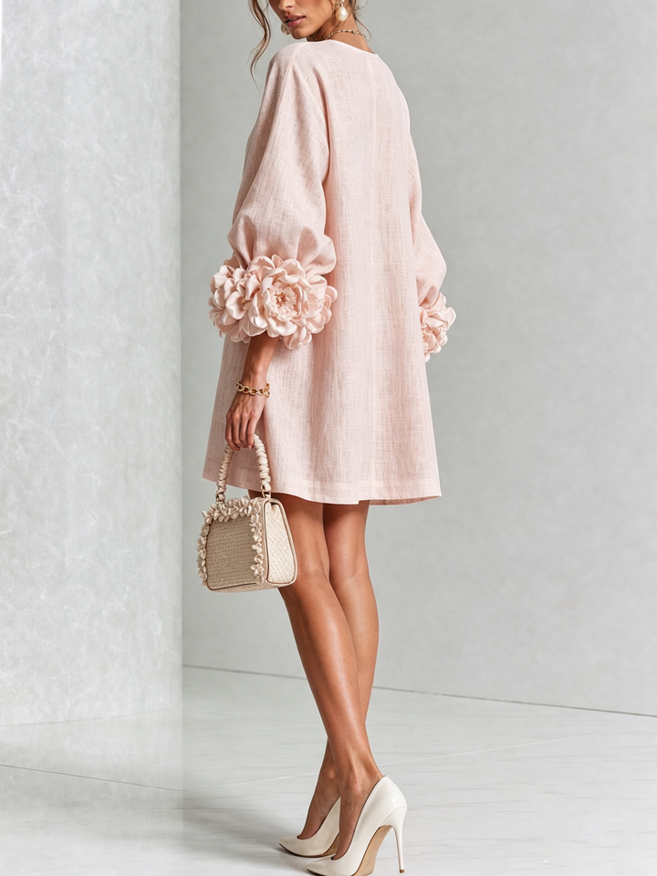 ROBE ÉLÉGANTE À MANCHES POUR FEMMES
