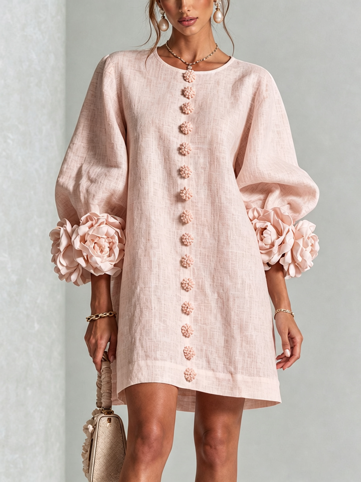 ROBE ÉLÉGANTE À MANCHES POUR FEMMES