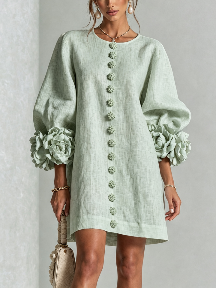 ROBE ÉLÉGANTE À MANCHES POUR FEMMES