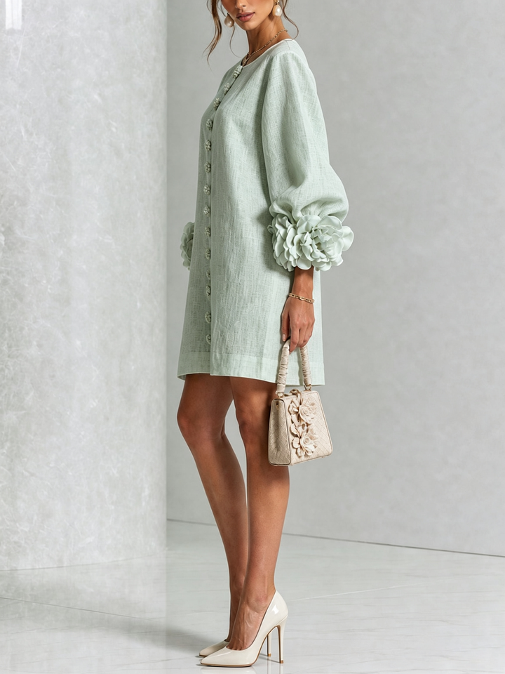 ROBE ÉLÉGANTE À MANCHES POUR FEMMES