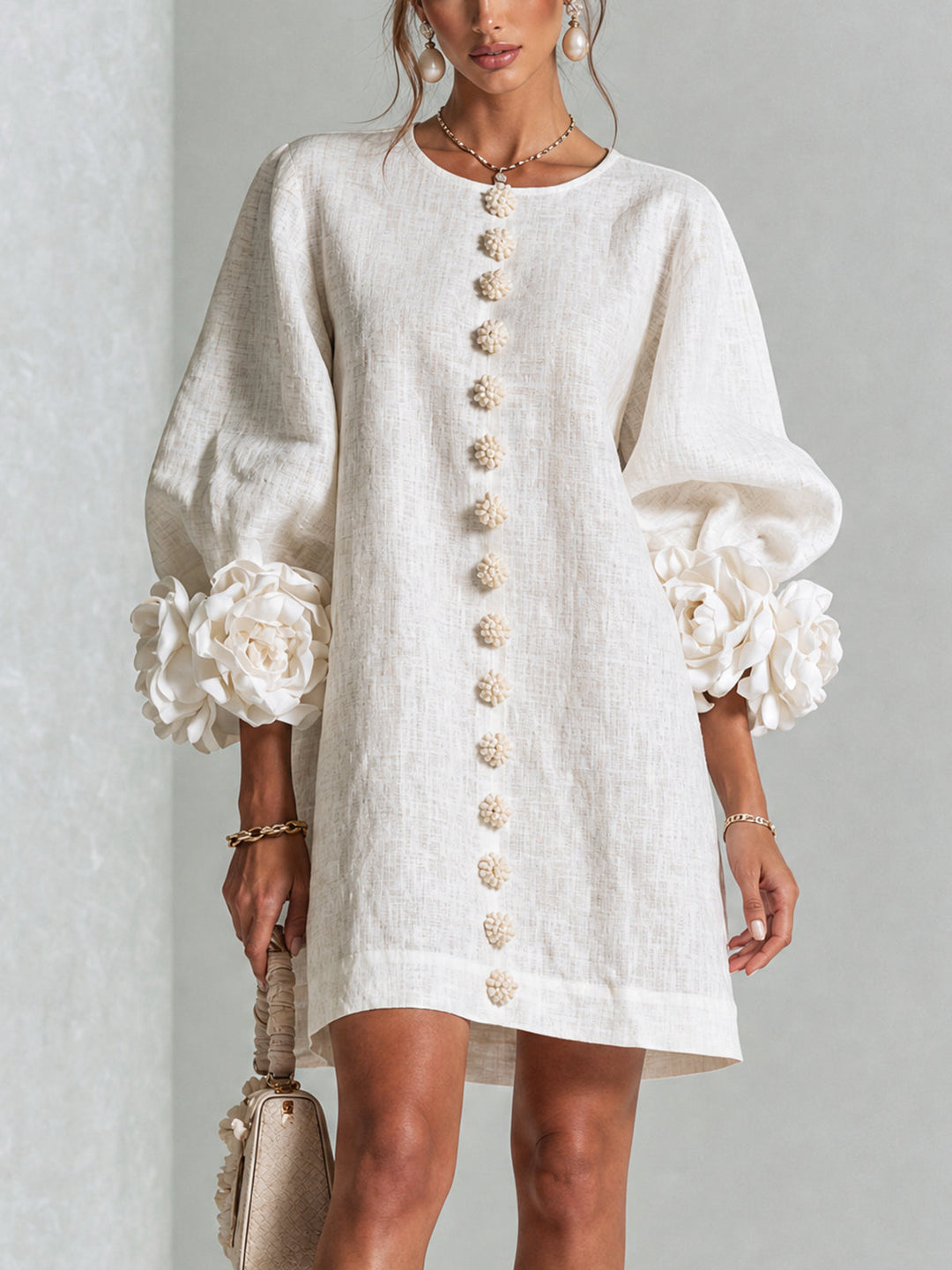 ROBE ÉLÉGANTE À MANCHES POUR FEMMES