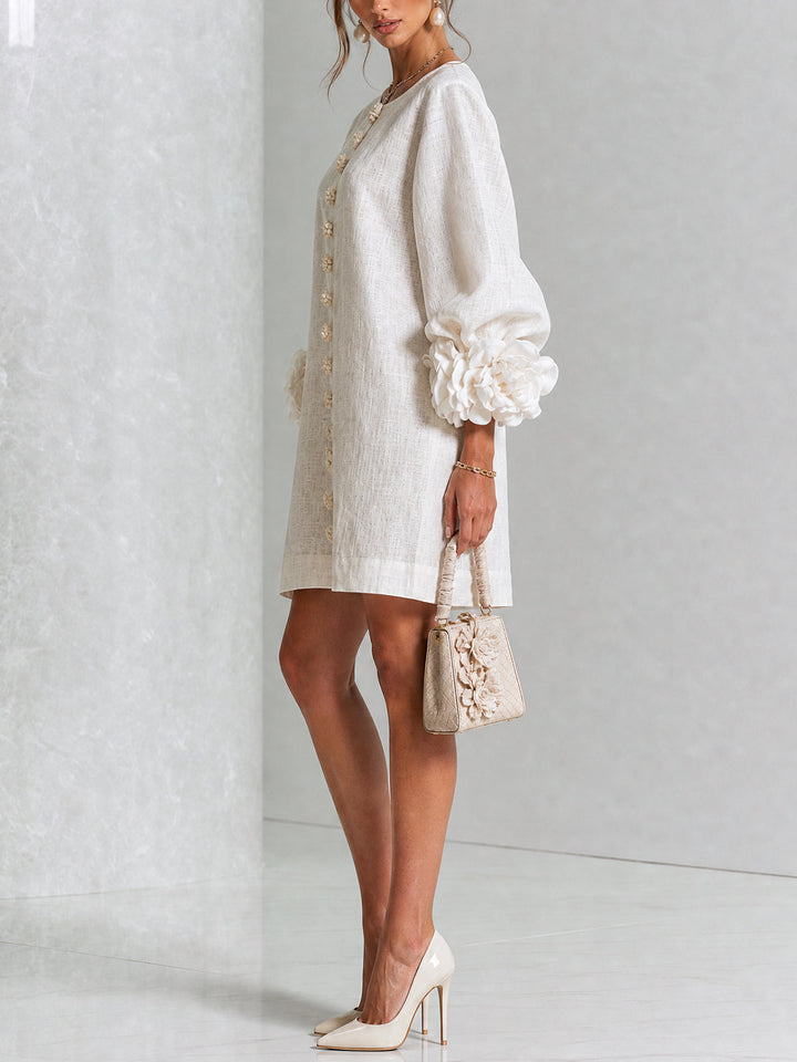 ROBE ÉLÉGANTE À MANCHES POUR FEMMES