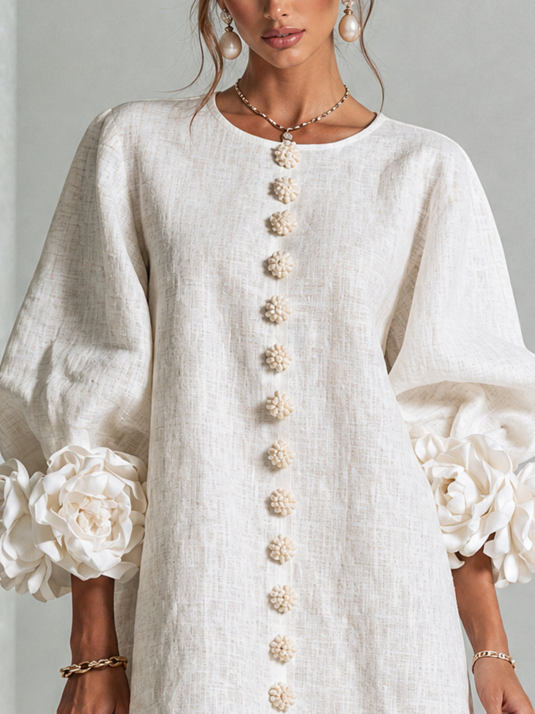 ROBE ÉLÉGANTE À MANCHES POUR FEMMES