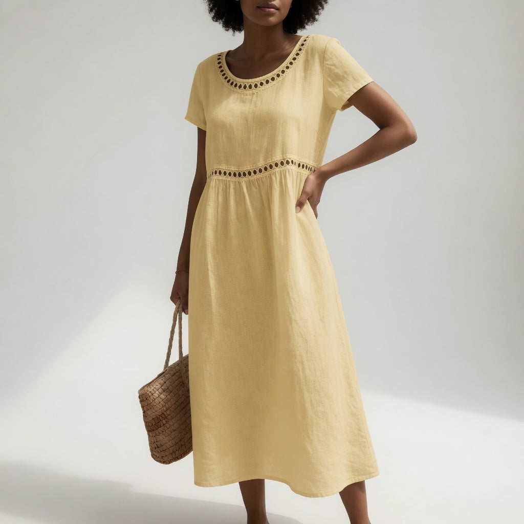 ROBE EMPIRE BRODÉE POUR FEMMES