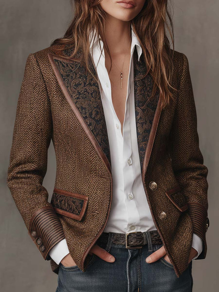 BLAZER STRUCTURÉ ARTISTIQUE POUR FEMMES
