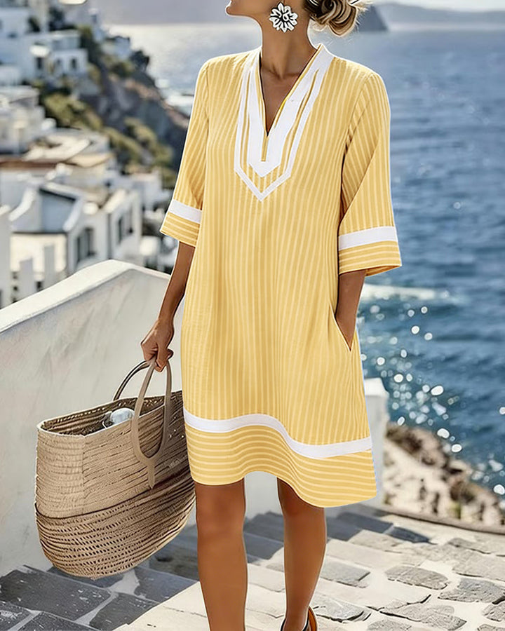 ROBE MINI RAYÉE POUR FEMMES