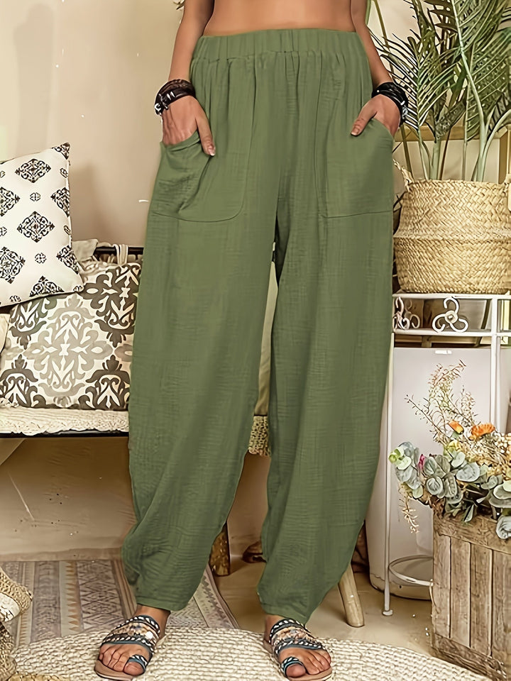 PANTALONS DRAPÉS QUOTIDIENS POUR FEMMES