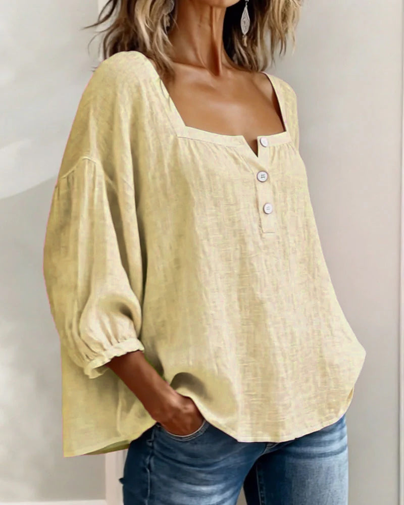 BLOUSE EN LIN POUR FEMME