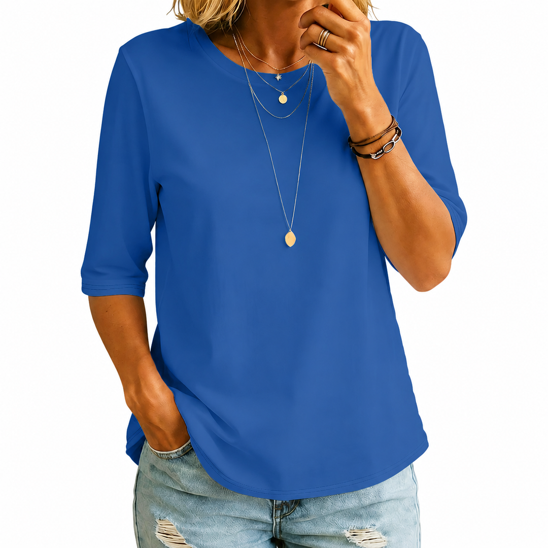 T-SHIRT À MANCHES MI-LONGUES POUR FEMMES