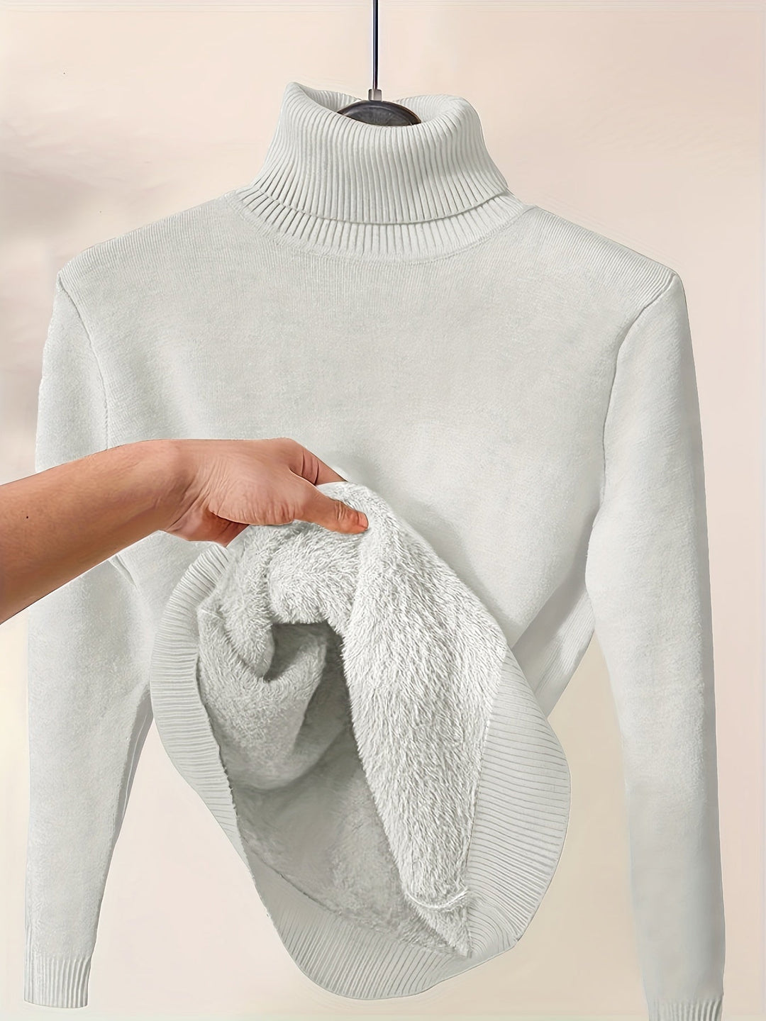 PULL TUNIQUE COL HAUT POUR FEMMES