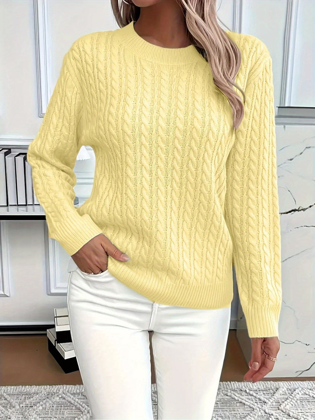 SWEAT À COL ROND COZY POUR FEMMES