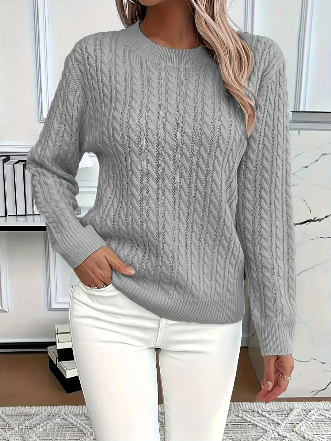 SWEAT À COL ROND COZY POUR FEMMES