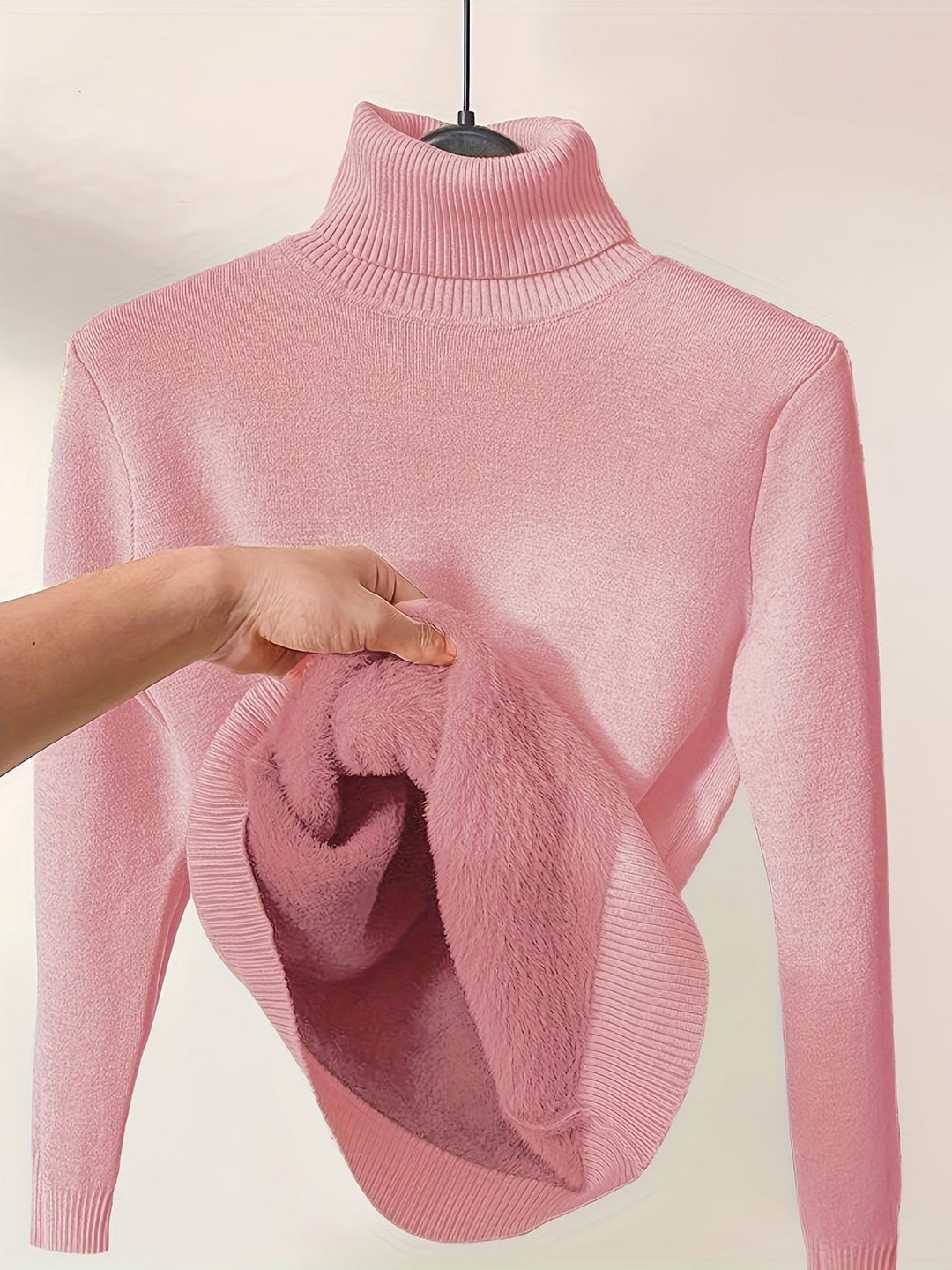 PULL TUNIQUE COL HAUT POUR FEMMES